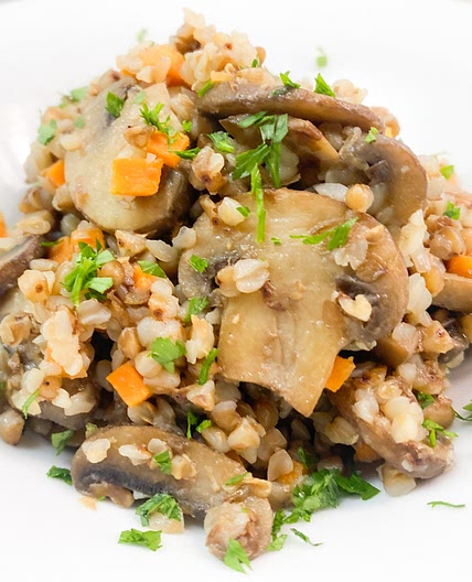 Buckwheat with Brown Mushrooms