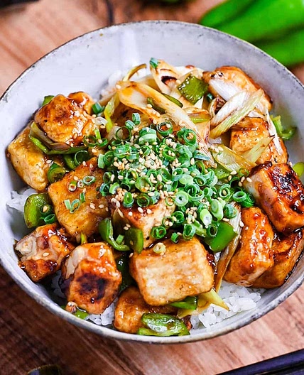 Teriyaki Tofu Donburi