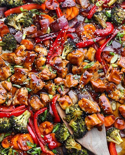 Sheet Pan Teriyaki Chicken and Vegetables