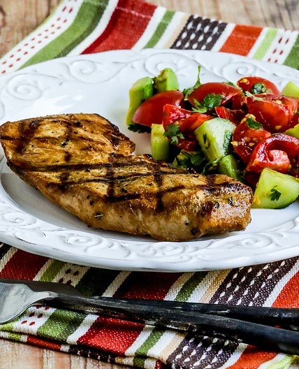 Marinated Grilled Pork Sirloin Chops