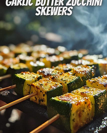 Garlic Butter Zucchini Skewers