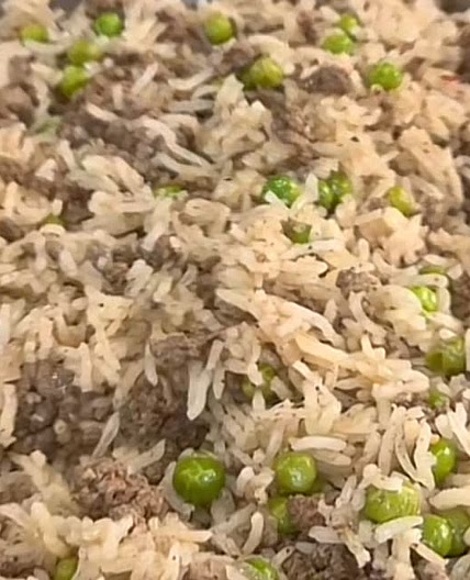 Palestinian rice and peas 