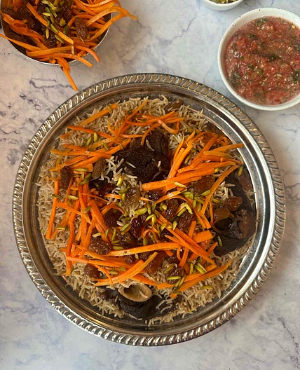 Landi Pulao (Pulao with Dehydrated Meat) 