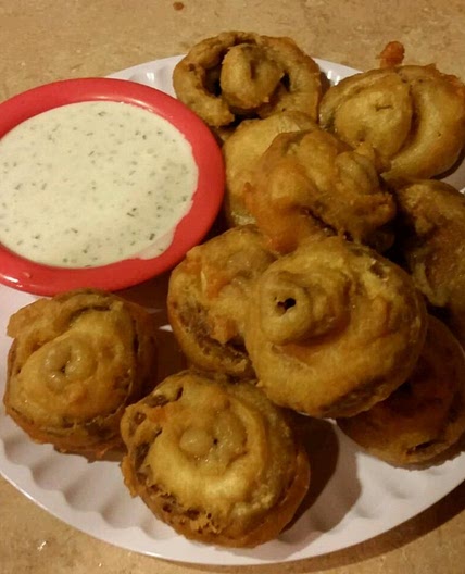Jim's Beer-Battered Portobello Mushrooms