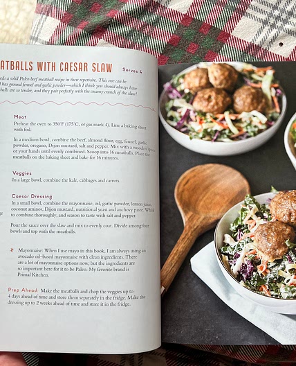 TENDER BEEF MEATBALLS WITH CAESAR SLAW