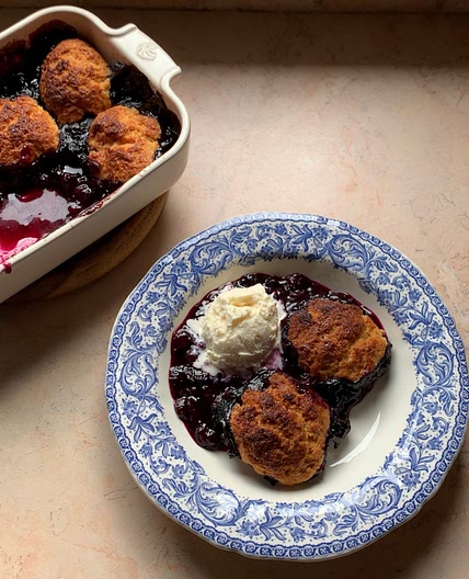 Blueberry cobbler 🫐