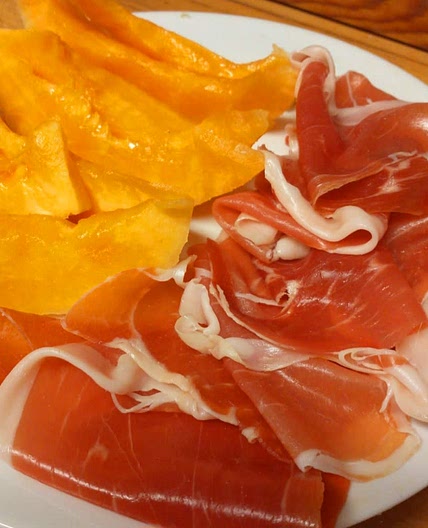 Melon and dry cured ham