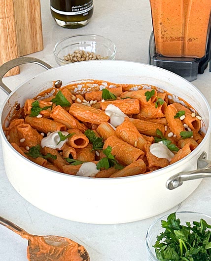 Healthy Romesco Style Pasta  