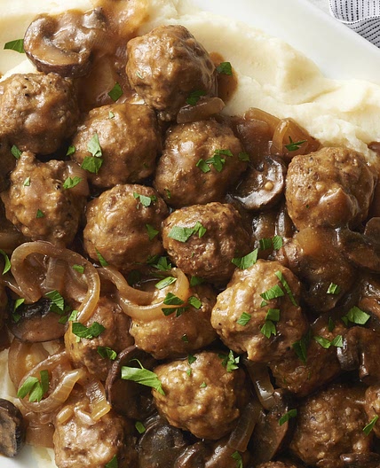 Slow-Cooker Salisbury Steak Meatballs