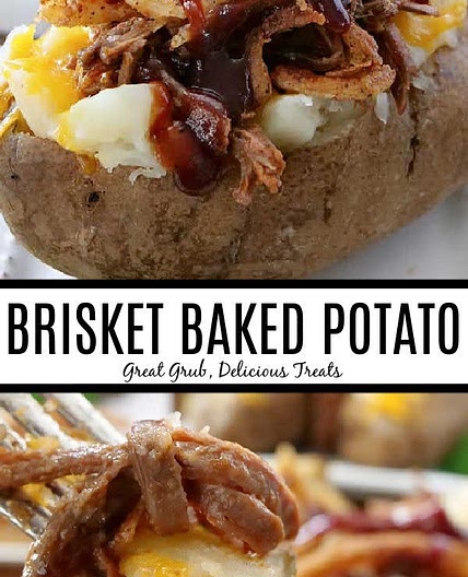 Brisket baked potatoe
