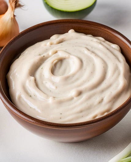 Salsa de queso y cebolla para dipear