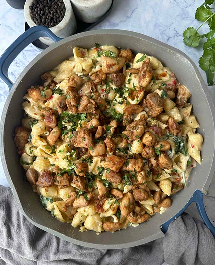 Creamy Chicken Cheese Pasta