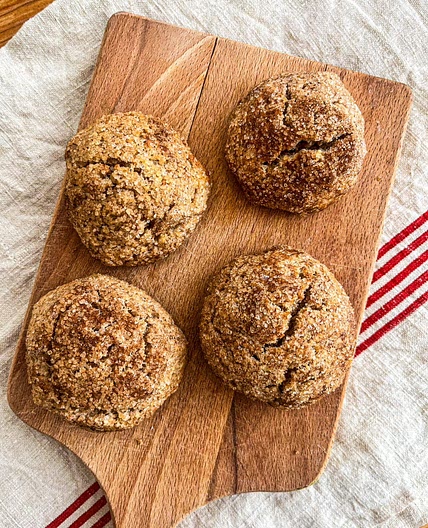 German Spelt Cinnamon Sugar Cookies