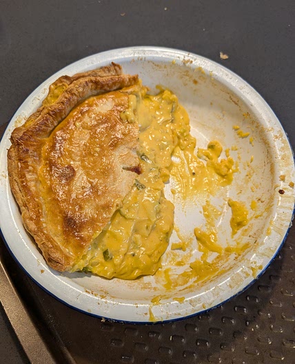 Cheese, onion and potato pie