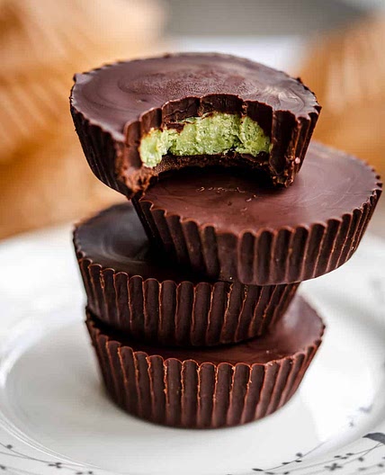 Matcha Dark Chocolate Mint Cups