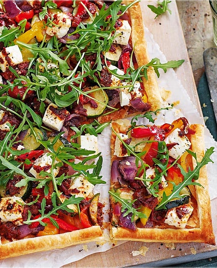 Roasted veg and harrisa tarts - Fesco  recipe