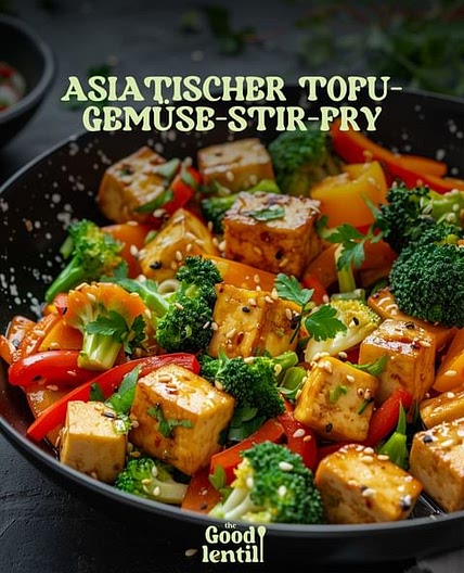 Asiatischer Tofu-Gemüse-Stir-Fry