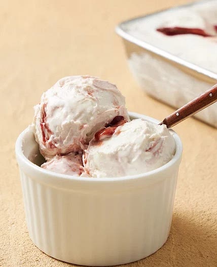 No-Churn Berry Ripple Ice Cream | Marion's Kitchen