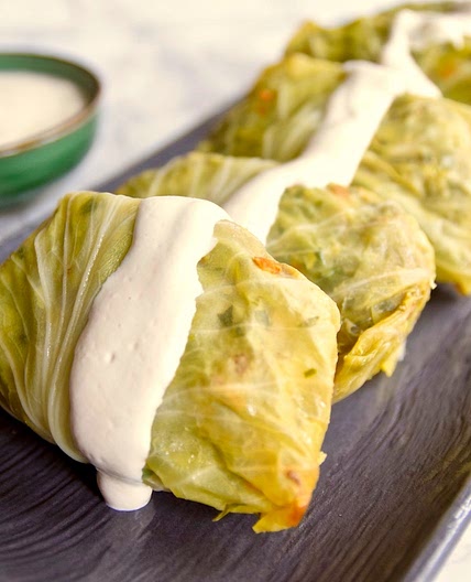 Tomato-less Stuffed Cabbage with Cashew Cream {Paleo, AIP} — Tas