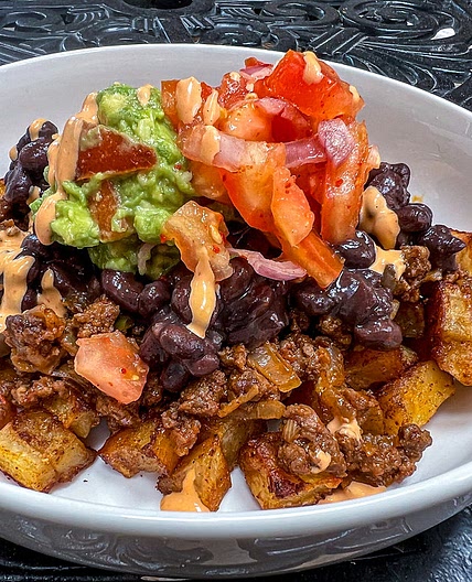 Ground Beef and Potato Taco Bowl