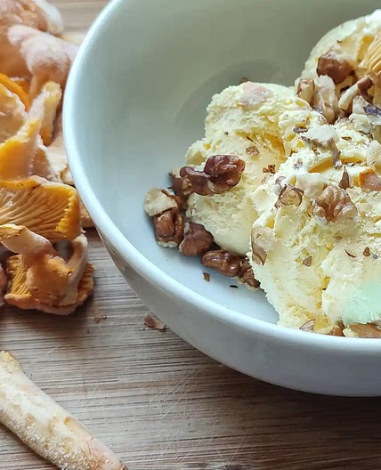 Easy Chanterelle Mushroom Ice Cream