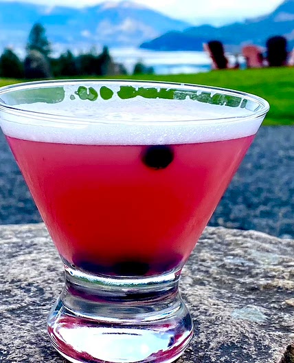 NORTHWEST HUCKLEBERRY LEMON DROP COCKTAIL