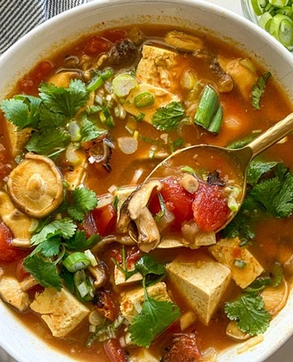 Tofu Tom Yum Soup Recipe