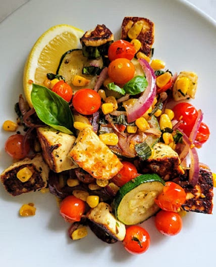 Halloumi and Vegetable Stir Fry