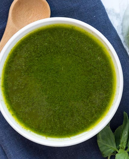 Basil Oil Drizzle