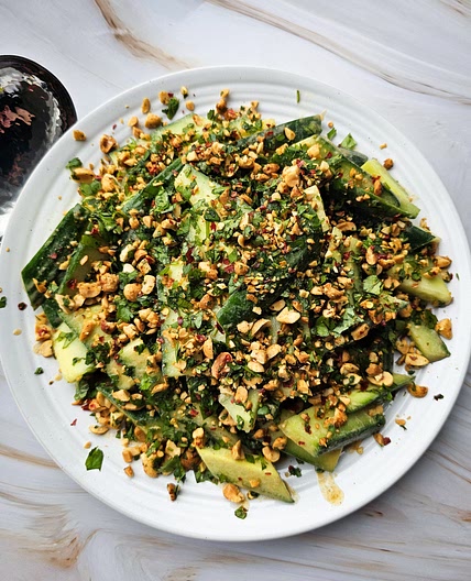 Asian Peanut Cucumber Salad - Women of Today
