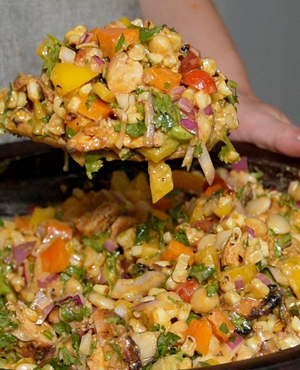 Chipotle Chicken Dense Bean Salad