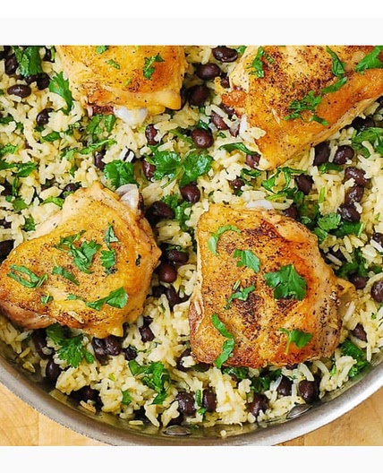 Cilantro Lime Black Bean Rice & Chicken
