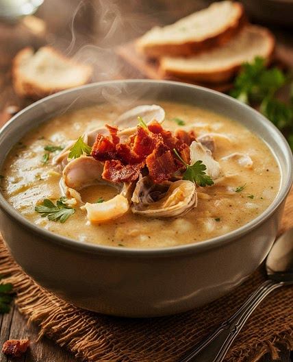 Creamy Keto Clam Chowder Recipe
