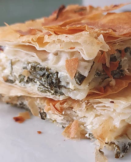 Nettle and Cheese Pie (Phyllo Börek Recipe)