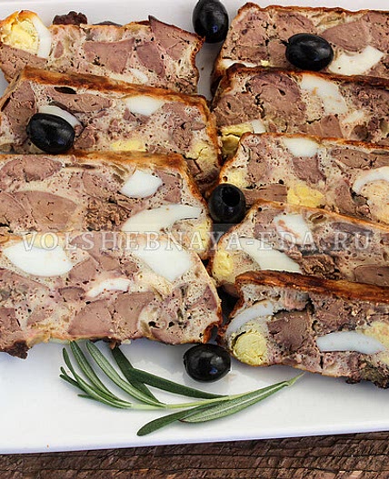 Рулет из куриной печени и яиц (дроб)