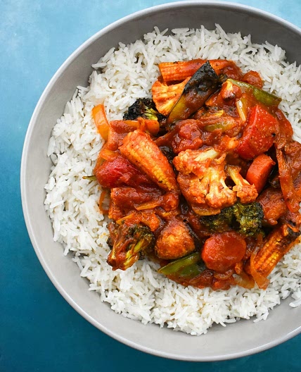 Easy Roasted Vegetable Balti (curry)