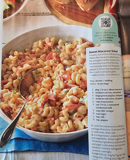 Sweet macaroni salad