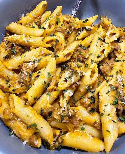 Creamy beef & Pene