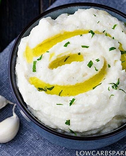 Easy Creamy Cauliflower Mashed Potatoes