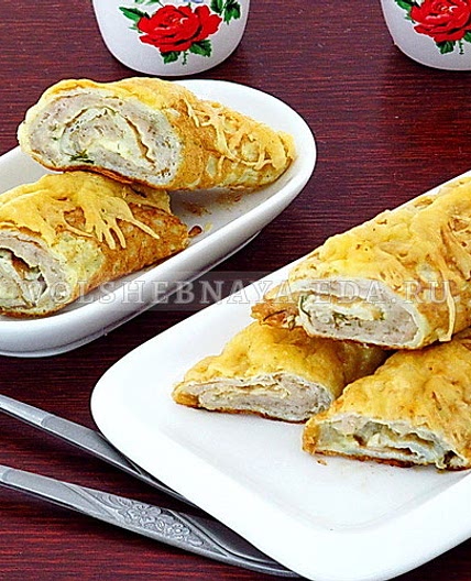 Бризоль с курицей и сыром