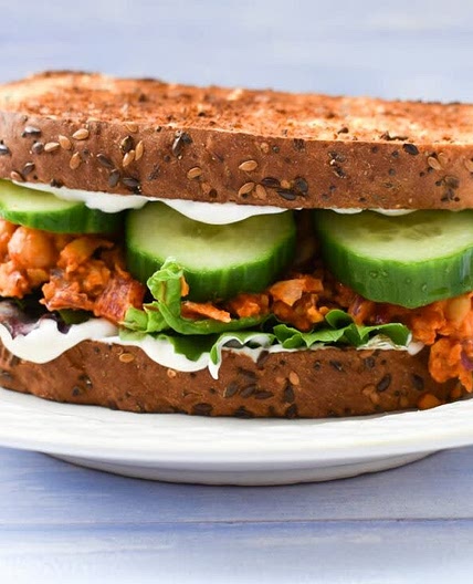 Gochujang Chickpea Smash for Sandwiches & Tacos