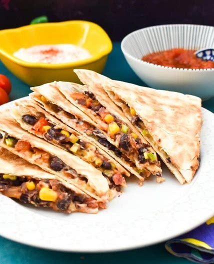 Black Bean & Salsa Quesadillas