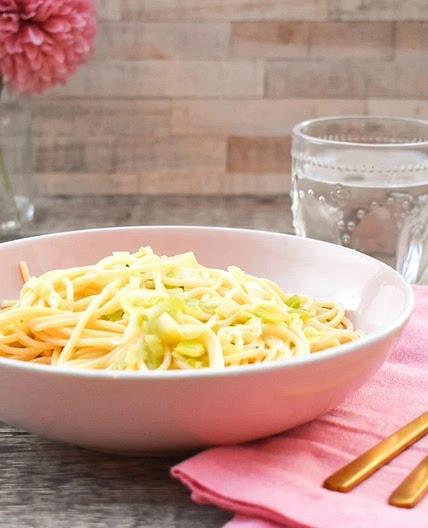 Creamy Leek Pasta with White Wine