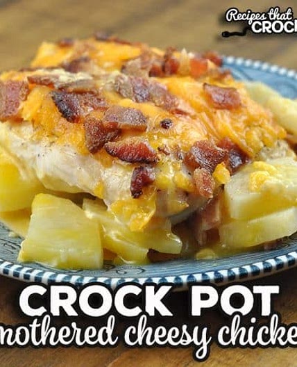Smothered Crock Pot Cheesy Chicken