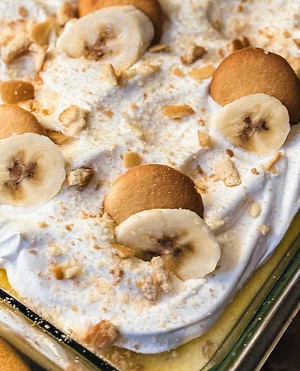 Banana Pudding Poke Cake