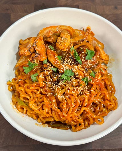 Buldak Noodles with Chicken