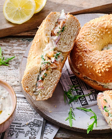 Chopped Bagel Sandwich