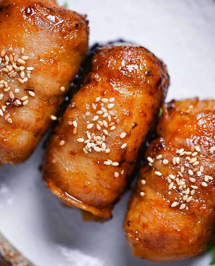 Pork-Wrapped Rice Balls (Nikumaki Onigiri)