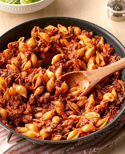 Stovetop Beef and Shells
