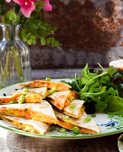Vegan Smoky Vegetable Quesadillas